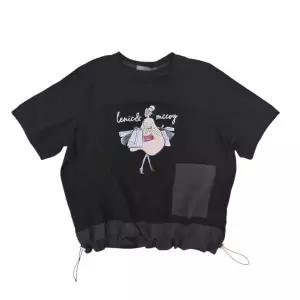 [롯데백화점]르니앤맥코이 빅 포켓 밑단 스트링 포인트 라운드넥 티셔츠(MN06TS018HJY)