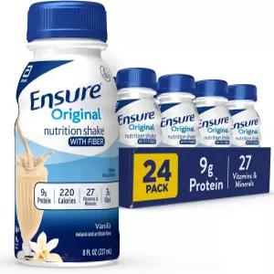 섬유로 바닐라 쉐이크를 하세요 작은 식사 대용 마실 준비 완료 단백질 9g 및 미네랄 27가지 8 24팩