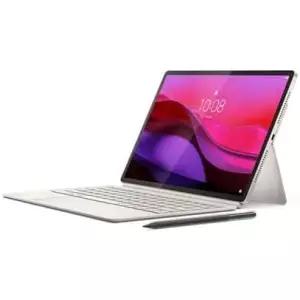 Lenovo - 요가 탭 플러스 12.7인치 3K 2944 x 1840 태블릿 256GB 키보드 스탠드 펜 Seasshell LPDDR5X AI