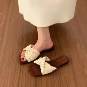 알마센 여성 슬리퍼 슈즈 여름 빅사이즈 일자 풀오버 비치샌들 힛템