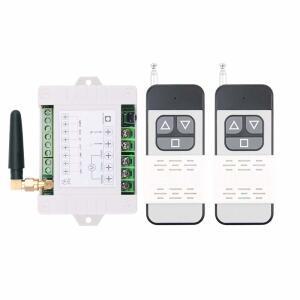 모터 무선 리모컨 스위치 110V 220V AC 10A 고출력 롤러 셔터 도어 전기 커튼 후진, 광전압 85V-250V 433MHz RF 릴레이