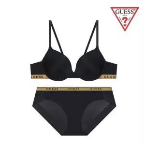 게스 언더웨어 자가드 골드밴디드 브라팬티세트 GCWBR741GCWBP741BK 496575