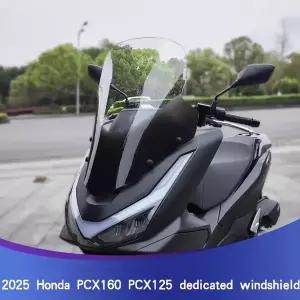 2025년형 혼다 호환 PCX160 PCX125 윈드쉴드 바이크 오토바이 윈드쉴드 높이 조절 비파괴 설치 pcx160pcx12