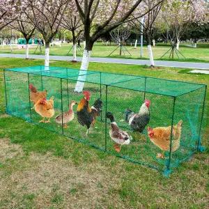 유니패밀리 대형 닭 터널 126 x 31인치 휴대용 닭장 큐브 런 야외 마당용 DIY 오리 토끼에게 적합한 설치가