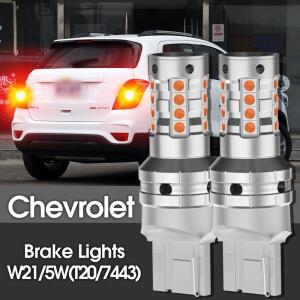 2x LED 브레이크 라이트 램프, W215W 7443 T20 캔버스, 쉐보레 임팔라 말리부 타호 트랙스 콜로라도 트래버