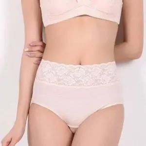 꿀땡 인견팬티 인견레이스 팬티 하이웨스트 코끼리팬
