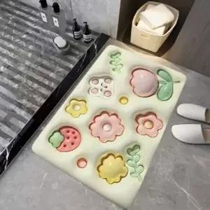 [골드스마일]보송보송 3D 착시 발매트 가든 현관발매트 화장실발매트