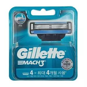 [RIZPICK]질레트 마하3 면도날(4입)(공식수입품) 밀착됨