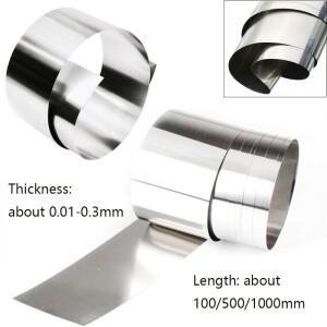 1pcs 304 Stainles 강판 호일 두께 0.01mm-0.3mm 내식성 플레이트