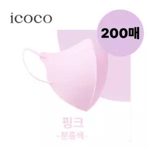 아이코코 비말차단 성인마스크 대형XL 핑크 200매