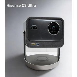 빔프로젝터 2026 브라이트 버전 하이센스 C3 울트라 3200ANSI 4K UHD 트리플 레이저 DLP 휴대용 3D 지원 홈시어터 프로젝터