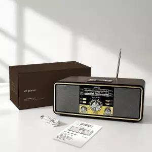 디큐브 레트로 블루투스 5.0 라디오 USB 음악재생 AM FM SW 라디오