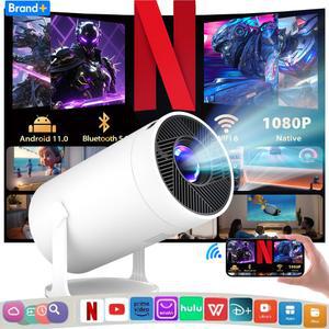 빔프로젝터 2026 HY320Pro 프로젝터 4K 듀얼 Wifi6 안드로이드 11 홈시어터 비디오 영화 게임용 휴대용 LED 야외