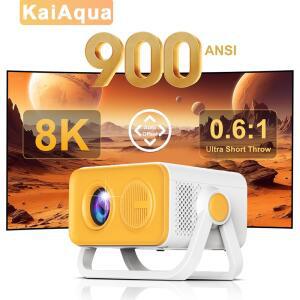 빔프로젝터 네이티브 휴대용 프로젝터 HT23 PRO 800ANSI 1080P 자동 초점 키스톤 보정 360 도수 회전식 야외 영화관 2026년