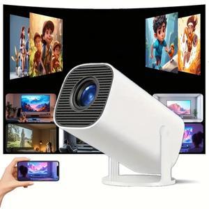 빔프로젝터 P30PRO 휴대용 프로젝터 내장형 안드로이드 11 OS 180 회전 가능 각도 조절 홈시어터용 크리스마스 업그레이드된 HY300