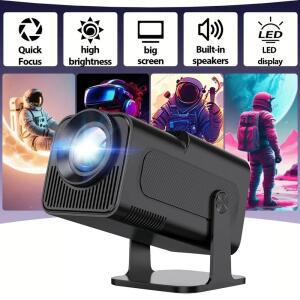 빔프로젝터 HY320MINI 4K 200 ANSI 프로젝터 WiFi 지원 자동 키스톤 보정 기능 탑재 휴대용 안드로이드 11 스마트 영화