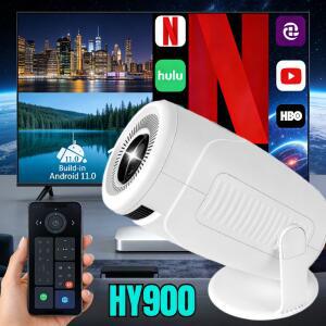 빔프로젝터 4K 디코딩 듀얼 Wi Fi HY900 프로젝터 290ANSI Allwinner BT5 홈시네마 야외 엔터테인먼트 시스템에 최적