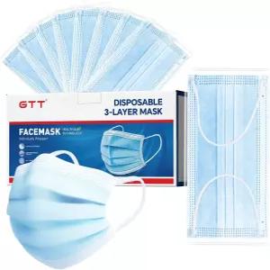 GTT ASTM 레벨 3 고도로 보호되는 편안한 포장 포함 3겹 및 개별 마스크 일회용 통기성