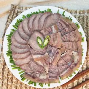 삶은 소머리 500g 소포장 진공포장 소머리고기 수육 슬라이스