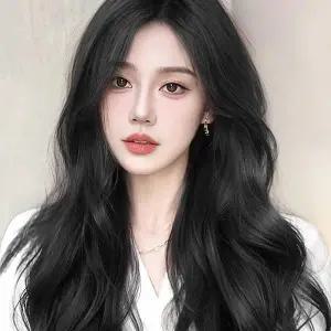 [골드스마일]여신 웨이브 긴머리 통가발 블랙 숱커버가발 여신머리