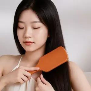 [골드스마일]아이리스 쿠션 우든 패들 헤어 브러시 대형 머리빗 원