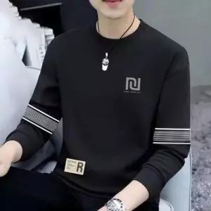 블랙 그레이 캐주얼 가을 점퍼 남자블레이저자켓 맨투맨 상의 가을자켓 트레이닝 라운드넥 긴팔 ible3