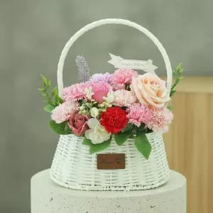 어버이날 스승의날 카네이션 꽃바구니 테이블 장식용 센터피스 선물