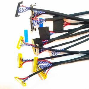 15pcs LVDS 케이블 키트 for10-65inch 화면 20pin 51pin 6bit TV 수리 수정을 위해 일반적으로 사용되는