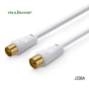 TV안테나선 케이블 TV 안테나 5MM 동축 쿼드 CL2 RG6 RF 공중 커넥터 연장 남성여성 FLYLEAD
