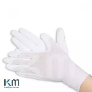 [하프클럽/]bns KM 크린룸 PU PALM 손바닥 코팅 장갑 10켤레입 실험실/연구실/바