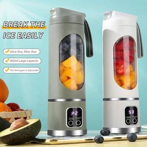 휴대용 과일 착즙기, USB 충전식 얼음 쉐이크 및 스무디 450ml 8 3