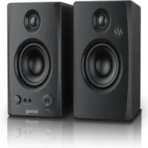 제미니 사운드 SMX3BT 50W 블루투스 책장 스튜디오 모니터 스피커 PC용 액티브 페어 턴테이블 데스크탑