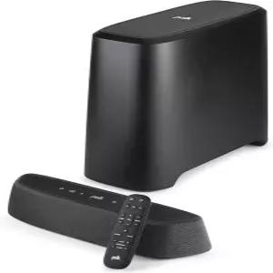 무선 서브우퍼 돌비 애트모스 및 DTSX 을 받은 TV용 Polk 오디오 MagniFi 미니 AX 사운드 바 VoiceAdjust