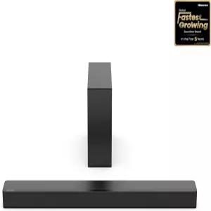 무선 서브우퍼가 있는 Hisense HS200 2 Ch 240W 사운드 바 DTS Virtual X 돌비 오디오 플레이 6가지 EQ