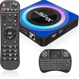 안이드 TV 박스 30 4GB RAM ROM 쿼드 코어 스마트 8K 미니 키보드 지원 24G/50GHz 듀얼 WiFi 00M 이더넷