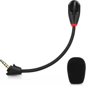 HyperX 클라우드 알파 무선 게임 헤드셋용 마이크 교체 PC Xbox One PS4 블랙용 LED 음소거 표시기가 있는
