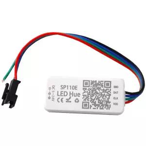 VIPMOON SP110E 블루투스 LED 컨트롤러 5-24V 픽셀 라이트 스트립 WS2812B SK6812 APA102 RGB/RGBW