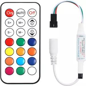 타오엘렌 WS2811 스트립 조명용 컨트롤러 RGB LED 무선 리모컨 드림 컬러 라이트 DC 5-24V