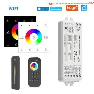 WT5 DC12-24V 투야 WIFI in 1 스마트 LED 컨트롤러 RGBCCT/RGBW/RGB/CCT/디머 라이트 2.4G RF