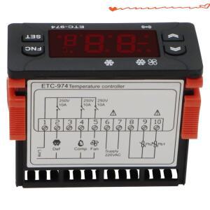 N84R ETC-974 디지털 온도 컨트롤러 마이크로컴퓨터 조절기 냉장 알람 220V NTC 센서