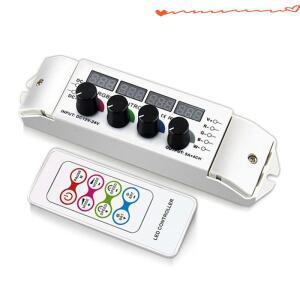 A98E-DC12V-DC24V 출력 RGB Led 5050 3528 스트립 컨트롤러 RF 원격 노브 조광기