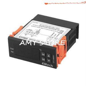 STC-8000H 디지털 온도조절기 컨트롤러 블랙 센서 케이블 포함 AC 220V