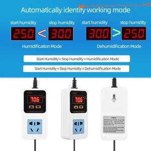 110-220V 지능형 디지털 습도 조절기 LCD 및 센서 포함 1500W 벽걸이형 재배 텐트/제습기/계란 부화기용