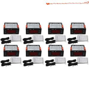 N84R 8X ETC-974 디지털 온도 컨트롤러 마이크로컴퓨터 조절기 장치 냉동 알람 220V NTC 센서