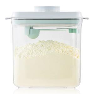 투르데우스 분유 포함된 용기 BPA 용기 프리 1700ML 스쿱과 팝탑 밀폐 스크래퍼가