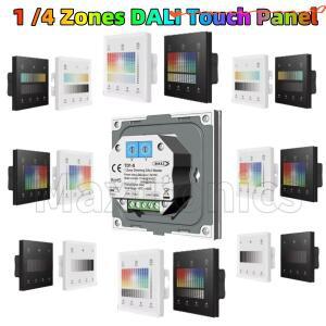 NEW 스카이댄스 1/4존 벽걸이 터치 DALI 마스터 패널 DT6 디밍 듀얼 화이트/RGB/RGBW/RGB+CCT LED 스트립