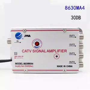 dmb안테나 AC 220V 4 웨이 CATV 케이블 TV 분배기 증폭기 30dB 디지털 안테나 신호 부스터 홈 Tv 장비 45Mh