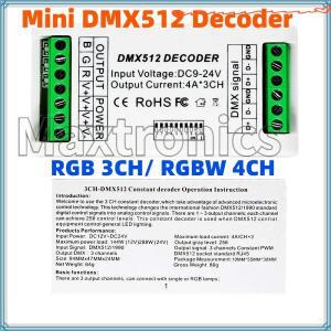 RGB/RGBW LED 스트립/다운라이트 미니 DMX512 디코더 컨트롤러 디머 콘솔 4CH 장식 조명용 홈 12V-24V