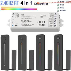 12V 2.4GHz LED 컨트롤러 디머 자동 전송 벽걸이형 터치 리모컨 단일 색상 CCT RGB 스트립 라이트용