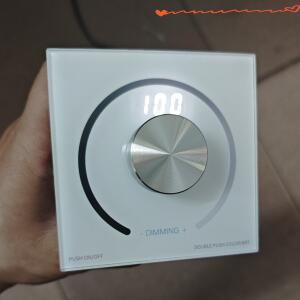 Led 스트립 조광기 DC12V-24V 로터리 패널 수동 손잡이 벽 장착형 PWM Dim 5050 3528 단색 테이프 디밍